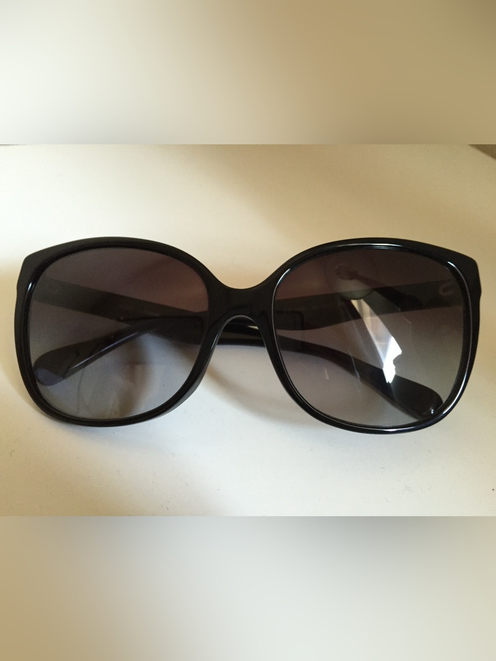 Dolce & Gabbana Black Gradient Oversized Cat-Eye Women's Sunglasses - Picture 2 of 4